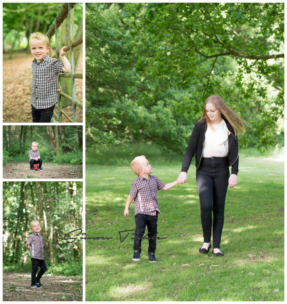 family photo shoot including children in mansfield nottingham