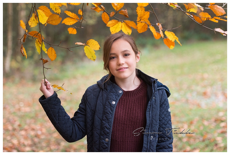 autumnal woodland family photoshoot mansfield nottinghamshire